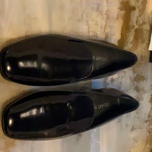 Stuart Weizmann navy loafers